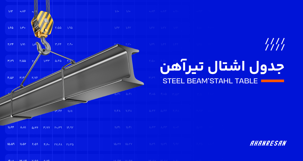 جدول اشتال تیرآهن - کاربرد جدول اشتال چیست؟ | آهنرسان